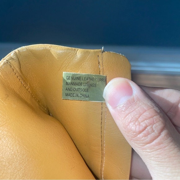 Y2K timberland boots ankle boots wedge boots heel leather boots zipper boots - Picture 12 of 16